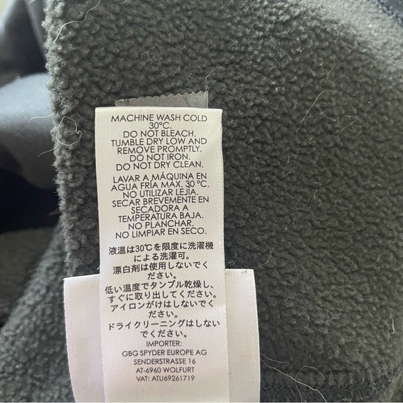 Spyder bandits 1/24 zip lightweight fleece jacket 15714 - Picture 11 of 12